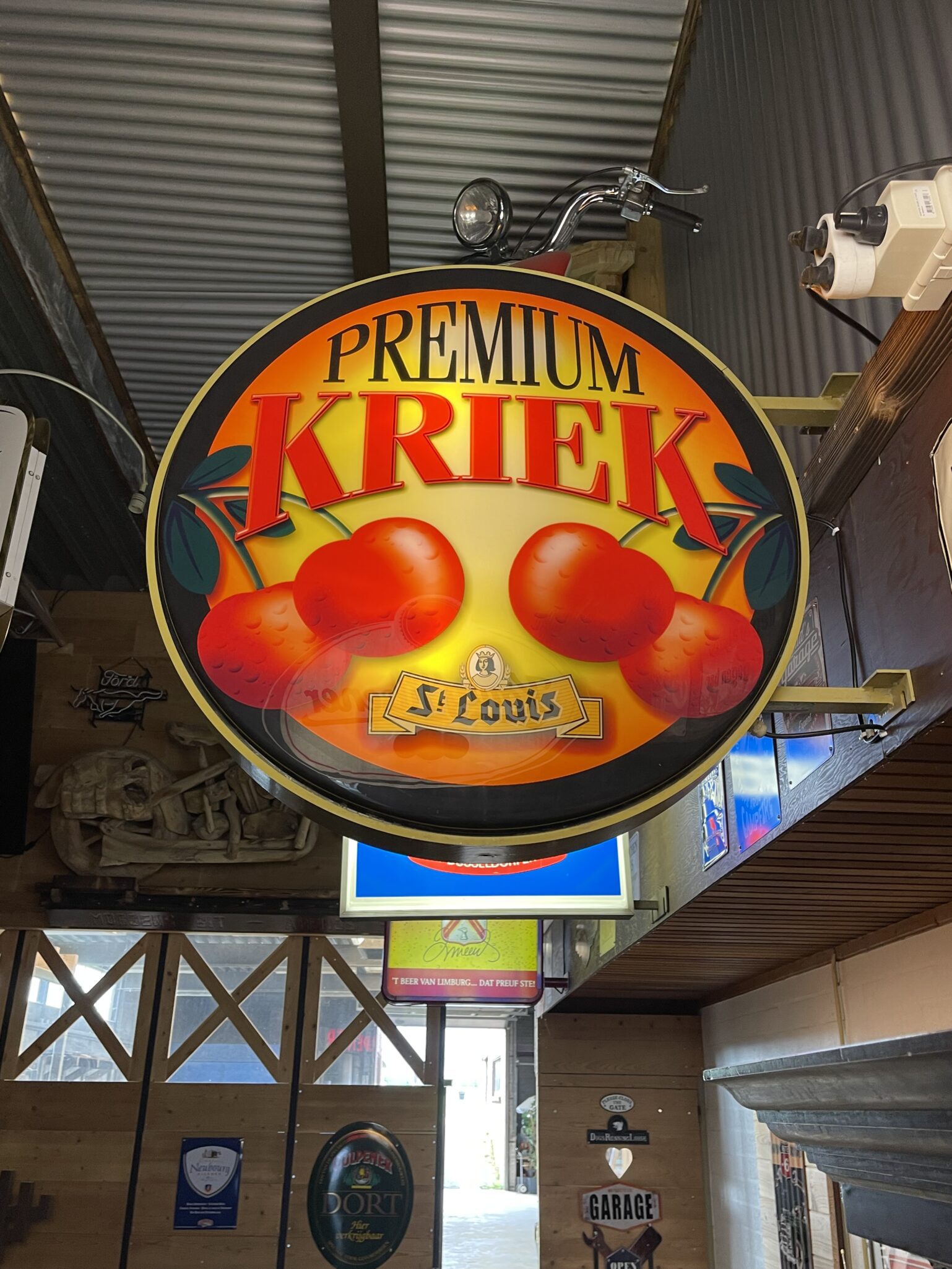 Bier Leuchtreklame Kriek