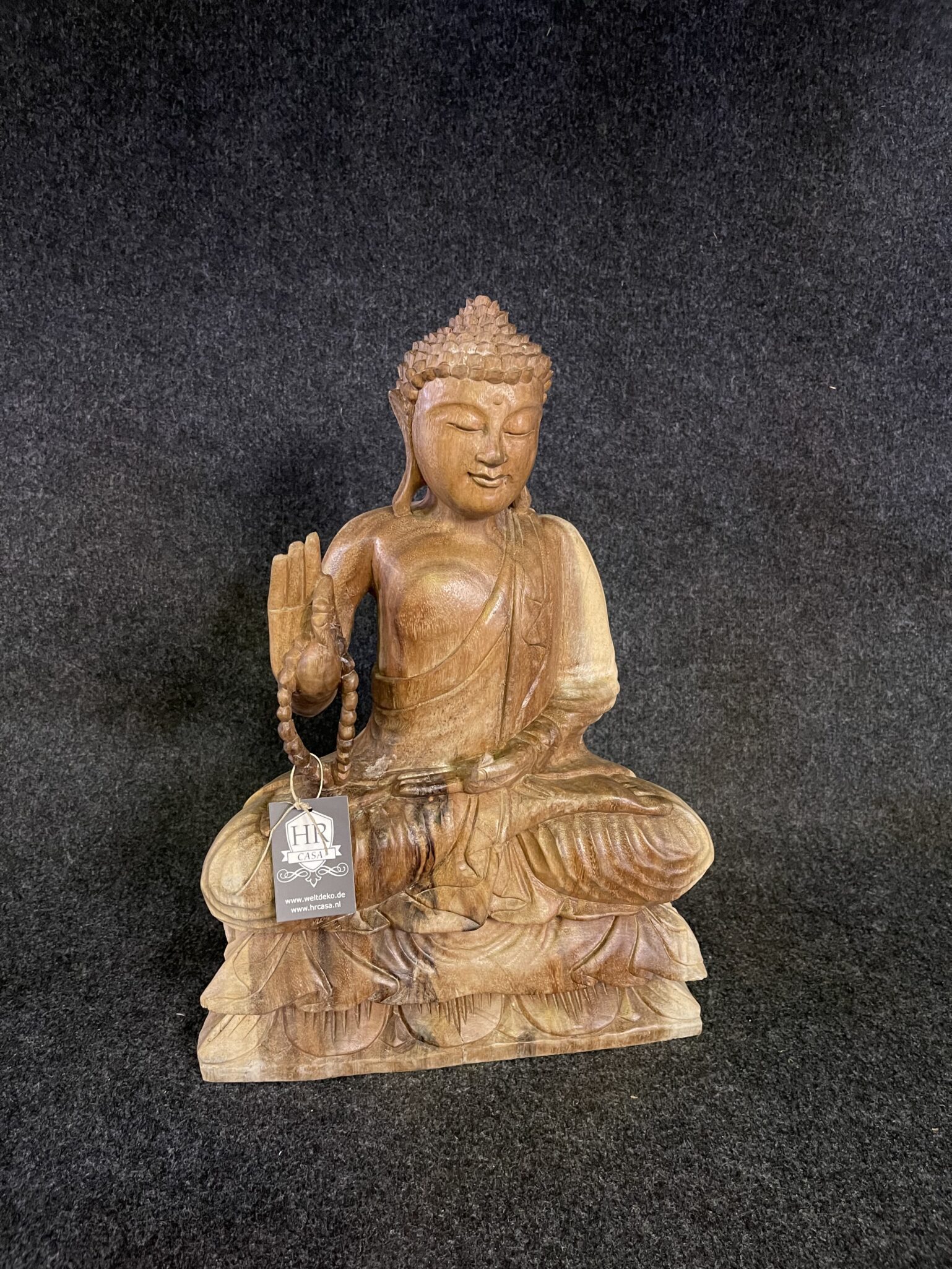 Teakholz Buddha 1